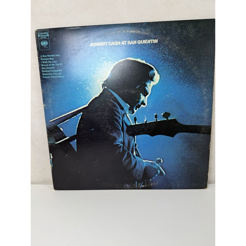 Johnny Cash At San Quentin Vinyl LP Record Columbia 1969 Live Country VG